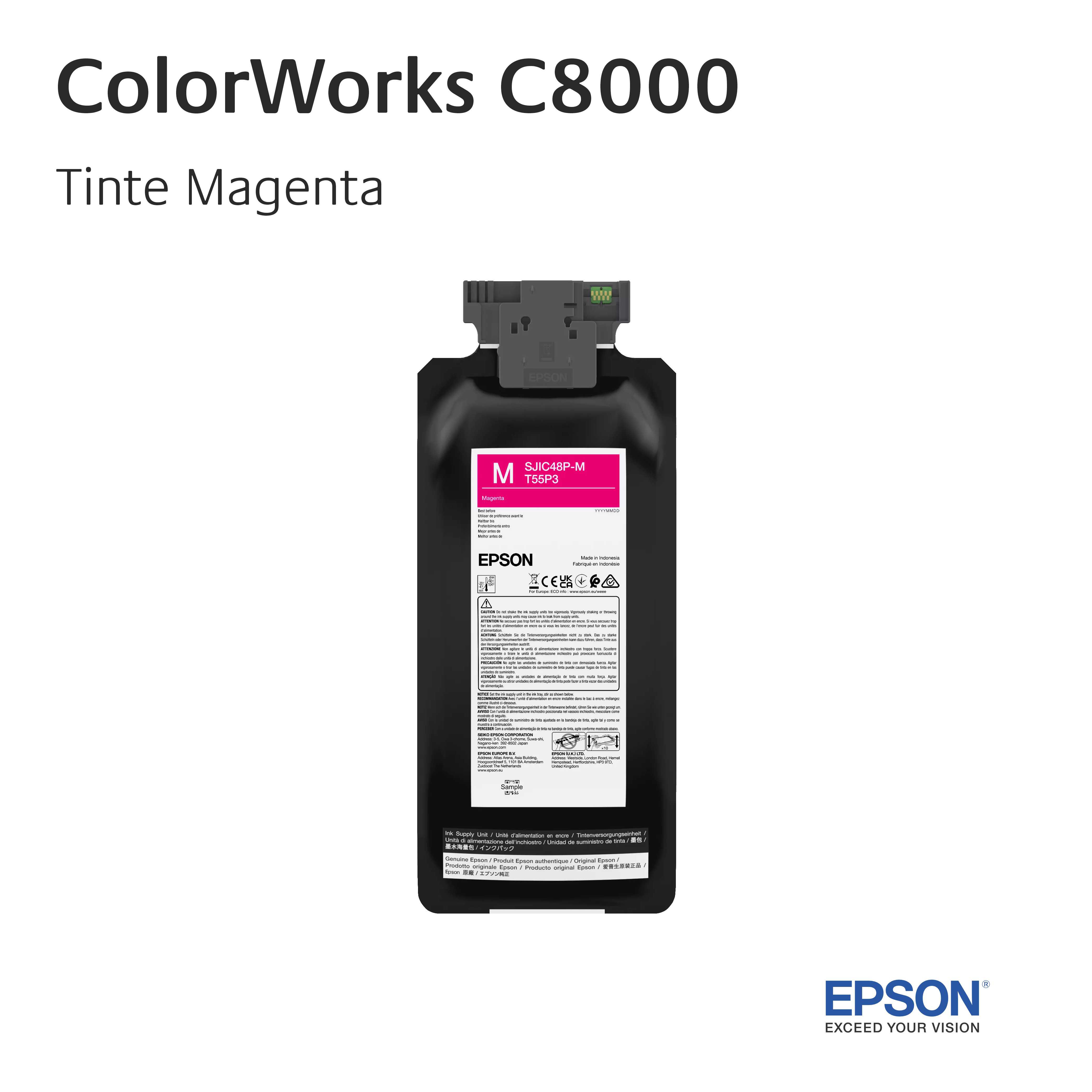 EPSON ColorWorks C8000 - Tinte Magenta EPSON ColorWorks C8000 - Tinte Magenta