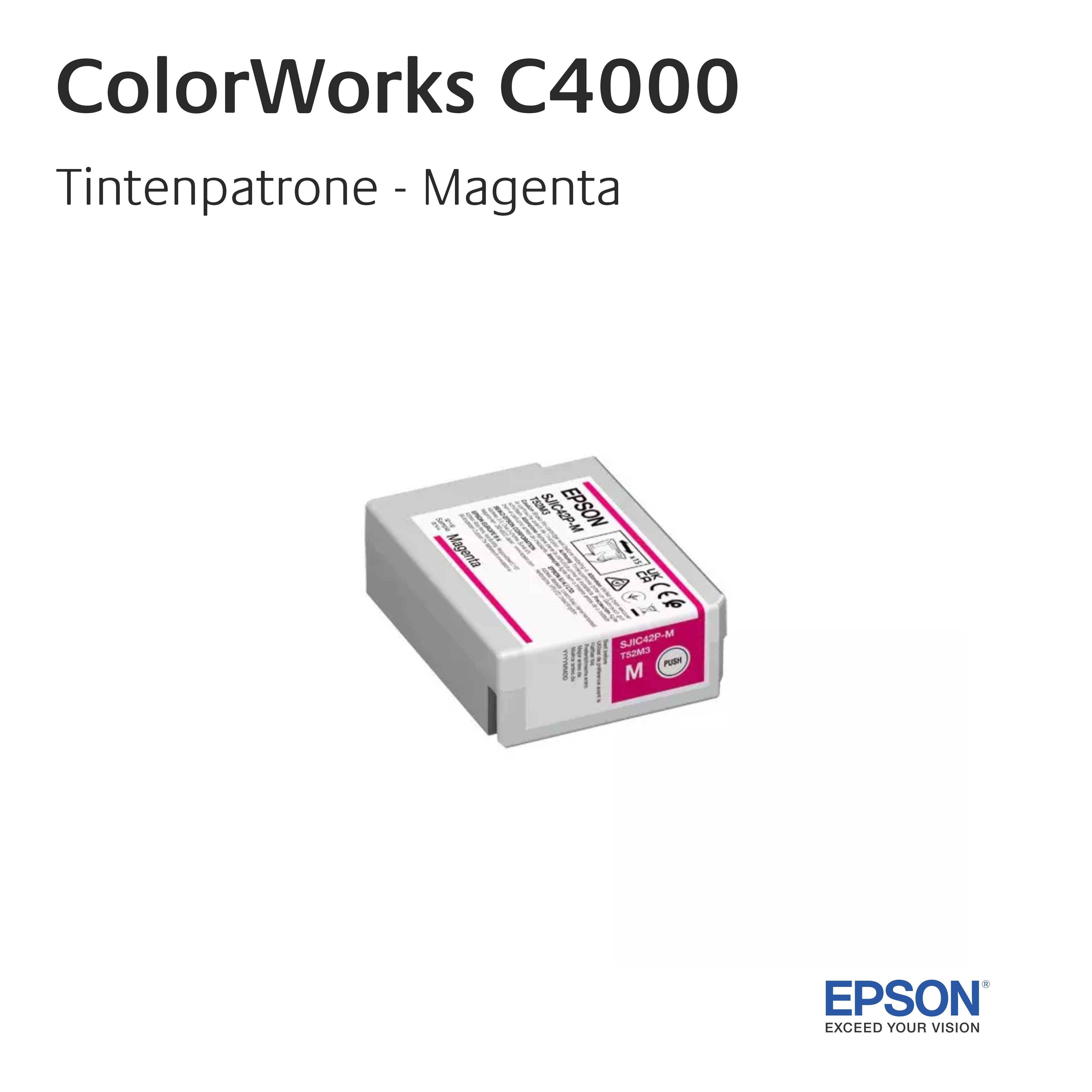 EPSON ColorWorks C4000 - Tinte Magenta EPSON ColorWorks C4000 - Tinte Magenta